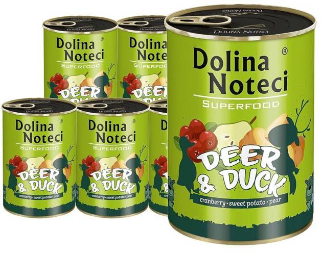 Dolina Noteci SuperFood Jeleń i Kaczka 6x400g - Dolina Noteci