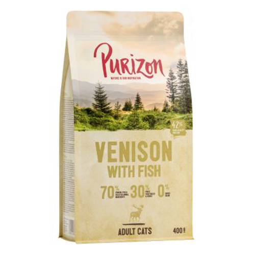 Purizon Adult dla kota, sarnina i ryba – bez zbóż 400 g - Purizon