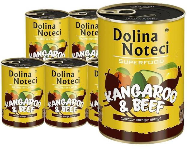 Dolina Noteci SuperFood Kangur i Wołowina 6x400g - Dolina Noteci