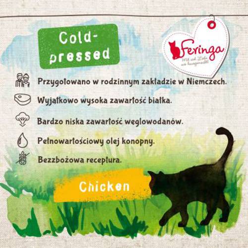 Feringa Adult tłoczona na zimno, kurczak 400 g - Feringa Kot