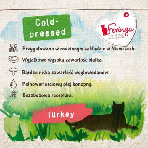 Feringa Adult tłoczona na zimno, indyk 1,2 kg - Feringa Kot