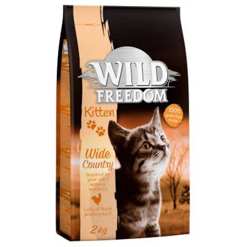 Wild Freedom Kitten ,,Wide Country", drób 2 kg - Wild Freedom