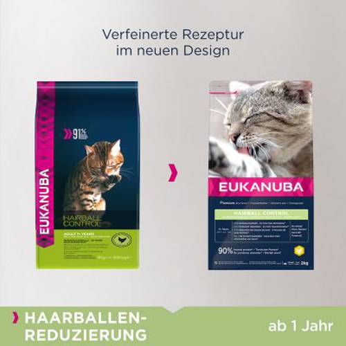 Eukanuba Hairball Control Adult 3 x 2 kg - Eukanuba