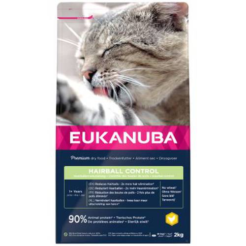 Eukanuba Hairball Control Adult 3 x 2 kg - 