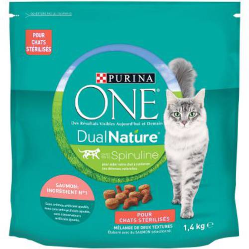 Purina ONE Dual Nature Sterilized, łosoś 2 x 1,4 kg - Purina