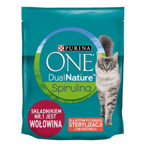 Purina ONE Dual Nature Sterilized, wołowina 2 x 1,4 kg - Purina