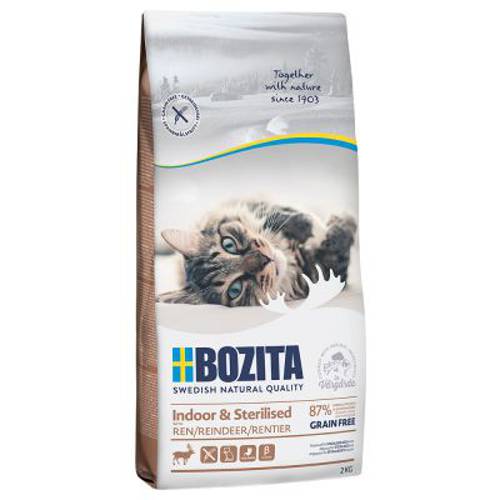 Bozita Grainfree Indoor & Sterilised, renifer (bez zbóż) 10 kg - Bozita
