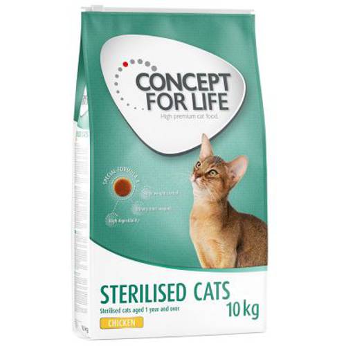 Concept for Life Sterilised Cats, kurczak - ulepszona receptura 10 kg - Concept For Life
