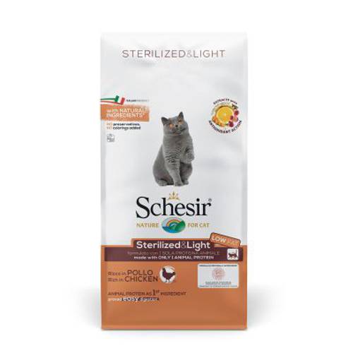 Schesir Sterilized & Light, kurczak 1,5 kg -
