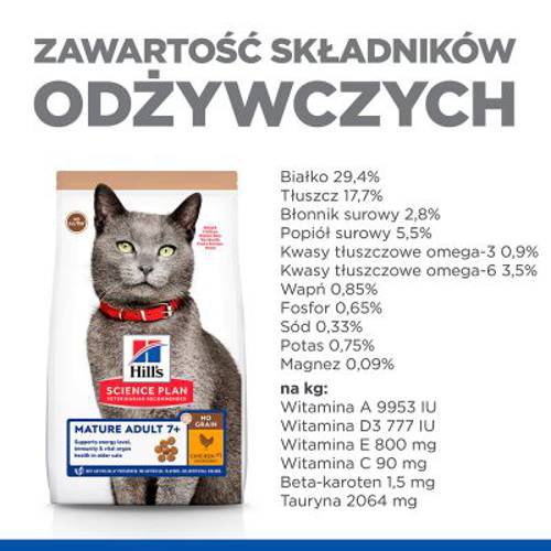 Hill's Science Plan Mature Adult 7+ No Grain, kurczak 2 x 1,5 kg - Hills