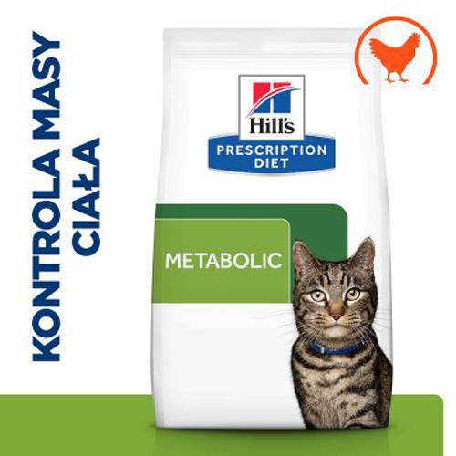 Hill's Prescription Diet Metabolic z kurczakiem - redukcja wagi 2 x 8 kg - 