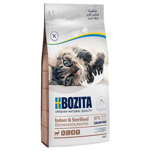 Bozita Grainfree Indoor & Sterilised, renifer (bez zbóż) 2 x 10 kg - Bozita