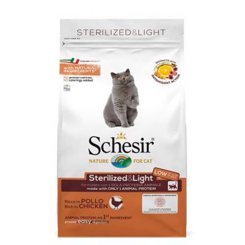 Schesir Sterilized & Light, kurczak 1,5 kg - Schesir