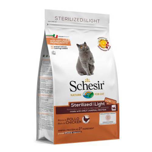 Schesir Sterilized & Light, kurczak 1,5 kg - Schesir