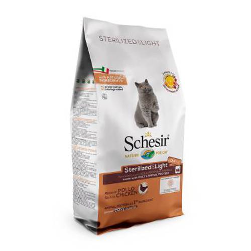 Schesir Sterilized & Light, kurczak 10 kg - Schesir
