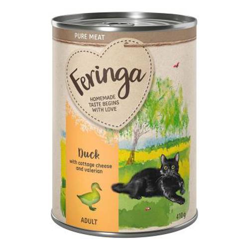 Korzystny pakiet Feringa Pure Meat Menu, 12 x 410 g Kaczka z twarogiem i walerianą - Feringa