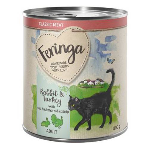 Feringa Menu 2 smaki, 6 x 800 g Łosoś i indyk z cukinią i rukwią wodną - Feringa