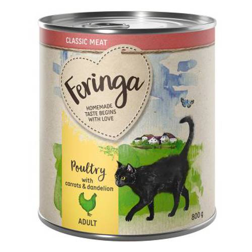 Feringa Menu 2 smaki, 6 x 800 g Łosoś i indyk z cukinią i rukwią wodną - Feringa