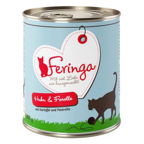 Feringa Menu 2 smaki, 6 x 800 g Łosoś i indyk z cukinią i rukwią wodną - Feringa