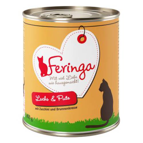 Feringa Menu 2 smaki, 6 x 800 g Łosoś i indyk z cukinią i rukwią wodną - Feringa