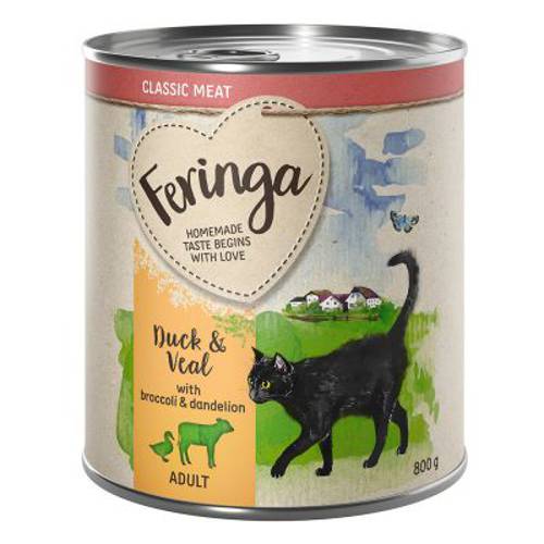 Feringa Menu 2 smaki, 6 x 800 g Łosoś i indyk z cukinią i rukwią wodną - Feringa
