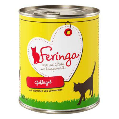 Korzystny pakiet Feringa Menu 2 smaki, 12 x 800 g Łosoś i indyk z cukinią i rukwią wodną - Feringa