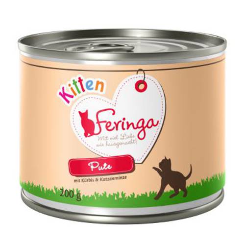 Feringa karma mokra dla kociąt, 6 x 200 g Kurczak i królik z ziemniakami i mniszkiem lekarskim - Feringa