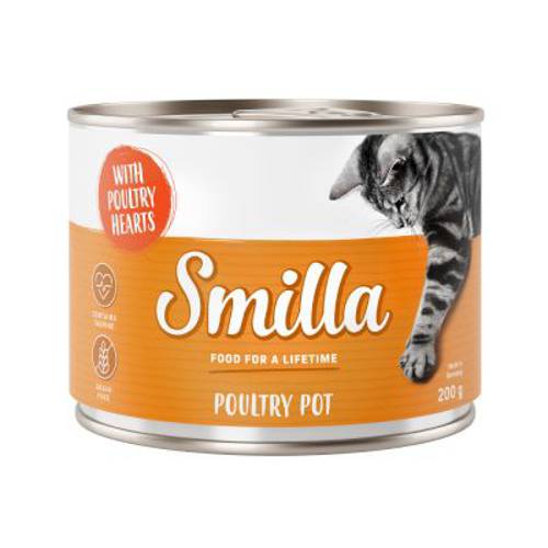 Smilla Puszki z drobiem, 6 x 200 g Pakiet mieszany - Karma Kot