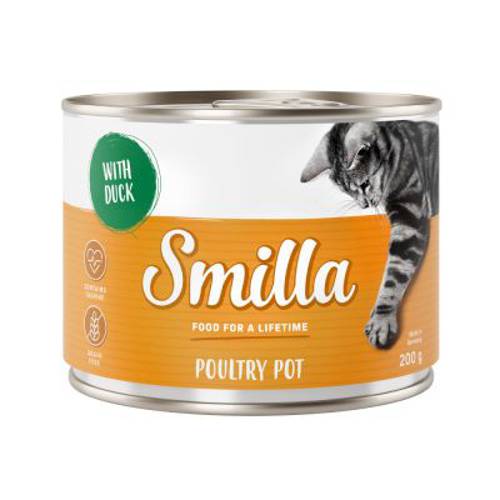 Smilla Puszki z drobiem, 6 x 200 g Pakiet mieszany - Karma Kot