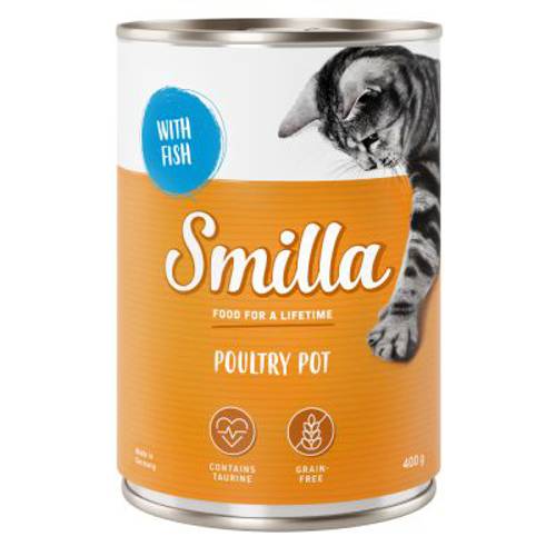Smilla Puszki z drobiem, 6 x 400 g Pakiet mieszany - Karma Kot