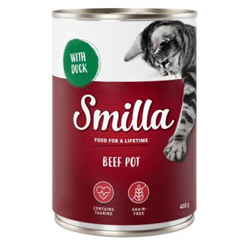 Smilla Puszki z wołowiną, 6 x 400 g Pakiet mieszany - Karma Kot