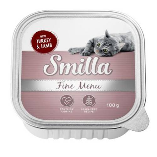 Smilla Fine Menu, 8 x 100 g Drób z wątróbkami kurzymi - Karma Kot