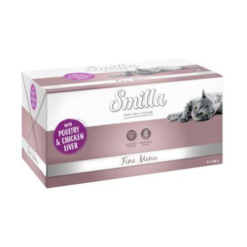 Smilla Fine Menu, 8 x 100 g Indyk z królikiem - Karma Kot