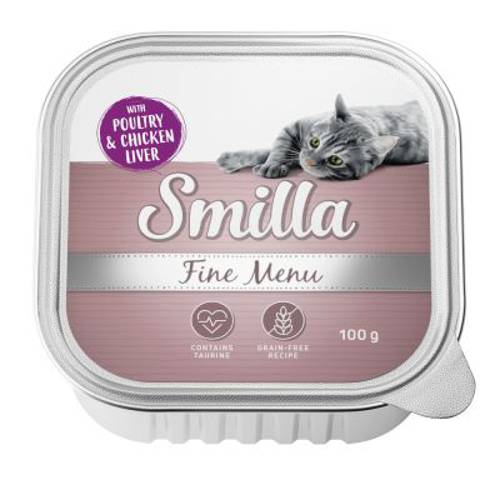 Smilla Fine Menu, 8 x 100 g Indyk z królikiem - Karma Kot