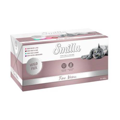 Smilla Fine Menu, 8 x 100 g Indyk z królikiem - Karma Kot