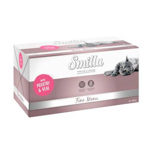 Smilla Fine Menu, 8 x 100 g Indyk z królikiem - Karma Kot