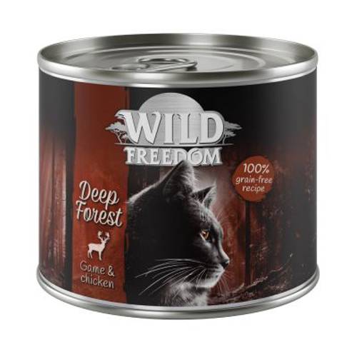 Wild Freedom Adult, 6 x 200 g Deep Forest – Dziczyzna i kurczak - Wild Freedom Nass