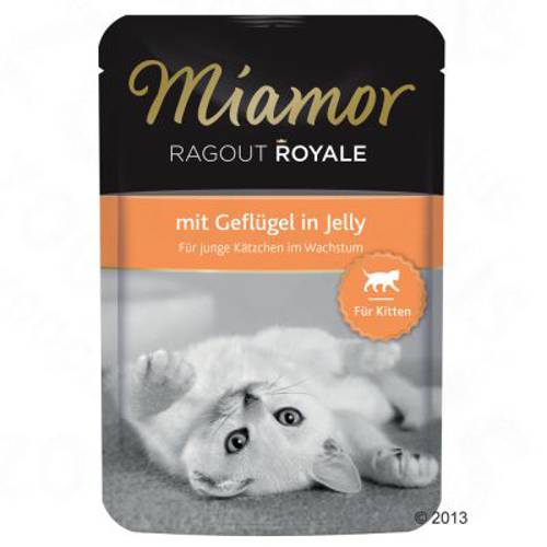 Miamor Ragout Royale Kitten, 22 x 100 g Wołowina -