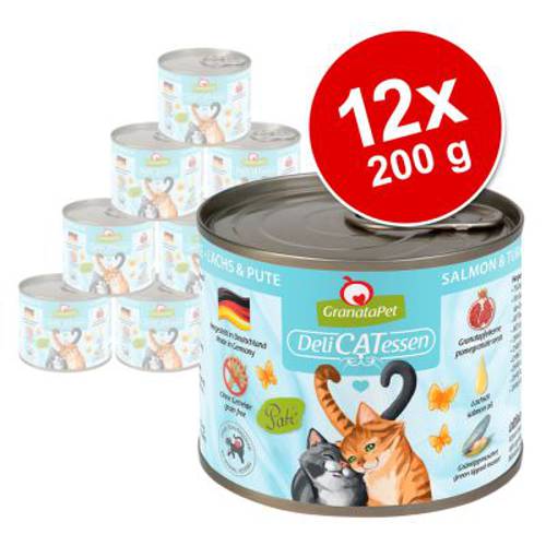 Pakiet GranataPet DeliCatessen, 12 x 200 g Cielęcina z królikiem - Granatapet