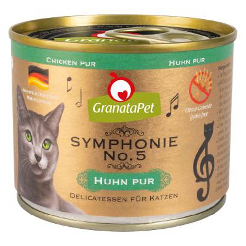 Pakiet GranataPet Symphonie, 12 x 200 g Łosoś z indykiem - Granatapet