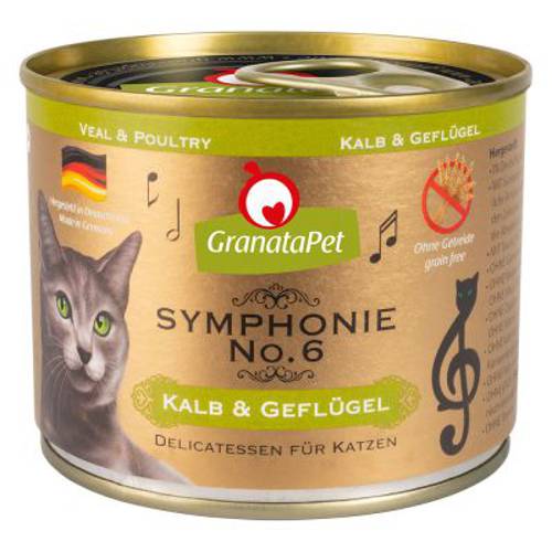 Pakiet GranataPet Symphonie, 12 x 200 g Łosoś z indykiem - Granatapet