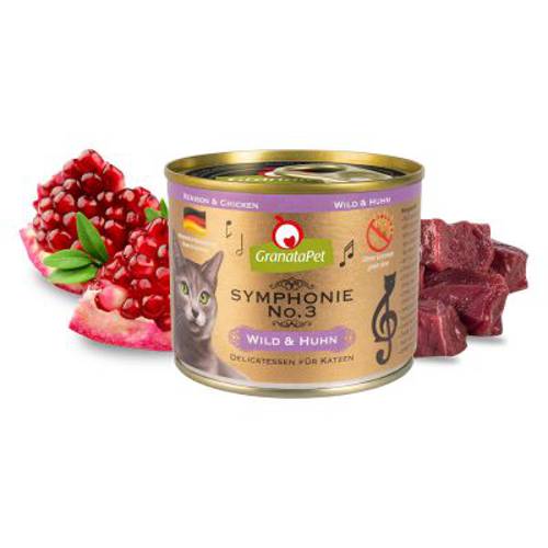 Pakiet GranataPet Symphonie, 12 x 200 g Łosoś z indykiem - Granatapet