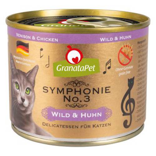 Pakiet GranataPet Symphonie, 12 x 200 g Łosoś z indykiem - Granatapet
