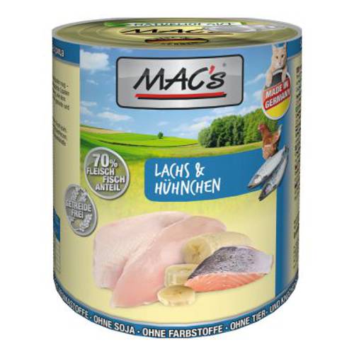 MAC´s Cat karma  dla kota, 6 x 800 g Cielęcina i indyk - Mac S