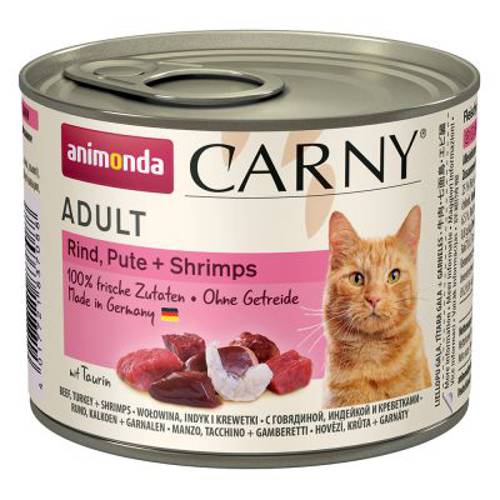 Animonda Carny Adult, 6 x 200 g Wołowina i serca - Animonda Rafine