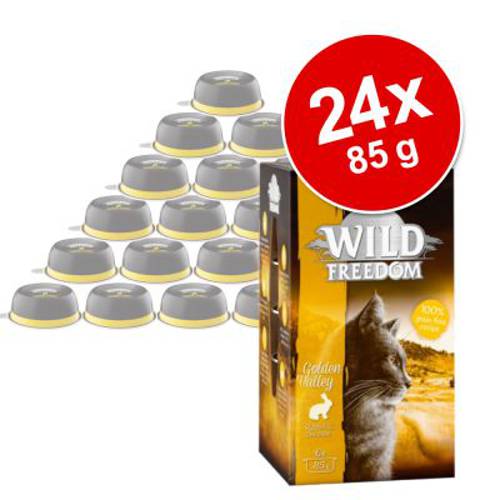 Korzystny pakiet Wild Freedom Adult, tacki, 24 x 85 g Wide Country – Czysty kurczak - Wild Freedom Nass