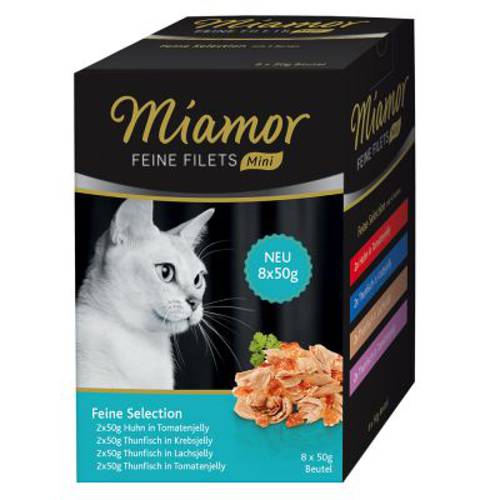 Miamor Feine Filets w saszetkach MINI, 8 x 50 g Wykwintny wybór - Miamor