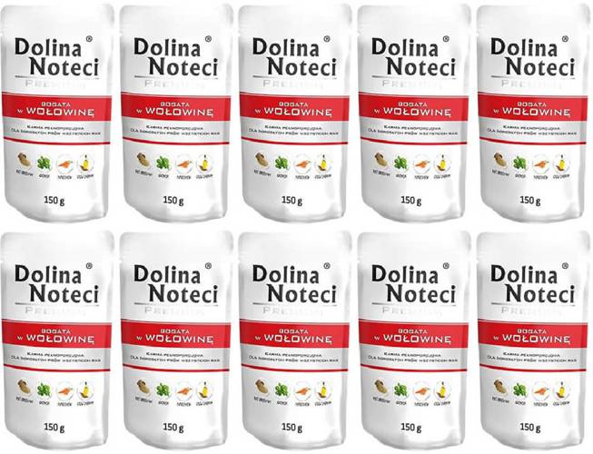 Dolina Noteci Premium Bogata w Wołowinę 10x150g - Dolina Noteci