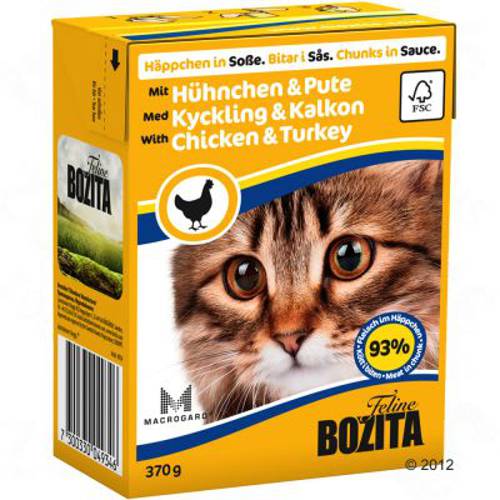 Megapakiet Bozita w sosie, 24 x 370 g Kitten, kurczak - Bozita