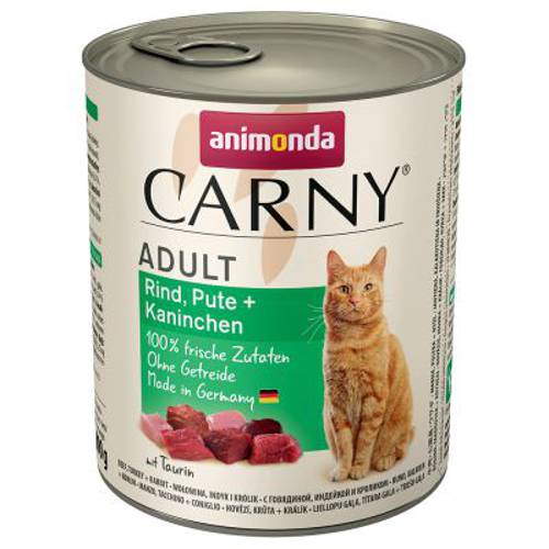 Animonda Carny Adult, 6 x 800 g Koktajl mięsny - Animonda Rafine